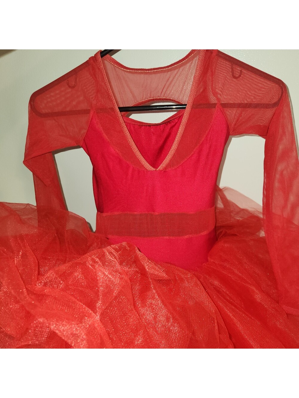Red Tulle Dress Girls Medium Child